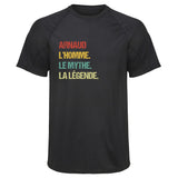 Maillot de Sport Homme Mythe Legende Vintage - T-Shirt Respirant Polyester Manches Courtes - Cadeau Sportif Anniversaire Noël Fête des Pères