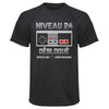 Maillot de Sport Homme Niveau 24 - T-Shirt Respirant Polyester Manches Courtes - Cadeau Sportif Anniversaire Noël Fête des Pères