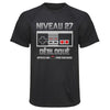 Maillot de Sport Homme Niveau 27 - T-Shirt Respirant Polyester Manches Courtes - Cadeau Sportif Anniversaire Noël Fête des Pères