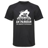 Maillot de Sport Homme Parkour Une Legende Tu Deviendras - T-Shirt Respirant Polyester Manches Courtes - Cadeau Sportif Anniversaire Noël Fête des Pères
