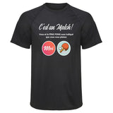 Maillot de Sport Homme PING Pong - T-Shirt Respirant Polyester Manches Courtes - Cadeau Sportif Anniversaire Noël Fête des Pères