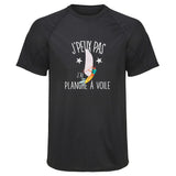 Maillot de Sport Homme Planche a Voile Copie Jpeux Pas - T-Shirt Respirant Polyester Manches Courtes - Cadeau Sportif Anniversaire Noël Fête des Pères