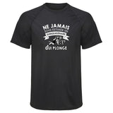 Maillot de Sport Homme Plonge Copie Quinquagenaire Homme - T-Shirt Respirant Polyester Manches Courtes - Cadeau Sportif Anniversaire Noël Fête des Pères