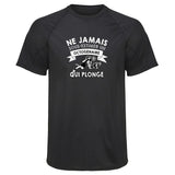 Maillot de Sport Homme Plonge Octogenaire Homme - T-Shirt Respirant Polyester Manches Courtes - Cadeau Sportif Anniversaire Noël Fête des Pères