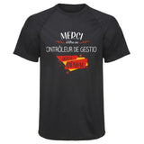 Maillot de Sport Homme pour Merci Controleur de Gestion Genial - T-Shirt Respirant Polyester Manches Courtes - Cadeau Sportif Anniversaire Noël Fête des Pères