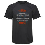 Maillot de Sport Homme pour Un Amine Aussi Genial - T-Shirt Respirant Polyester Manches Courtes - Cadeau Sportif Anniversaire Noël Fête des Pères