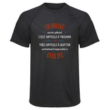 Maillot de Sport Homme pour Un Angelo Aussi Genial - T-Shirt Respirant Polyester Manches Courtes - Cadeau Sportif Anniversaire Noël Fête des Pères