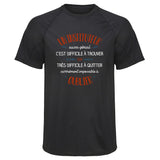 Maillot de Sport Homme pour Un Instituteur Aussi Genial - T-Shirt Respirant Polyester Manches Courtes - Cadeau Sportif Anniversaire Noël Fête des Pères