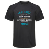 Maillot de Sport Homme pour Un Menuisier Formidable Blanc - T-Shirt Respirant Polyester Manches Courtes - Cadeau Sportif Anniversaire Noël Fête des Pères
