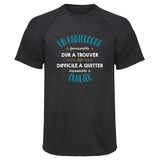 Maillot de Sport Homme pour Un Radiologue Formidable Blanc - T-Shirt Respirant Polyester Manches Courtes - Cadeau Sportif Anniversaire Noël Fête des Pères