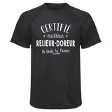 Maillot de Sport Homme Relieur-doreur - T-Shirt Respirant Polyester Manches Courtes - Cadeau Sportif Anniversaire Noël Fête des Pères