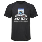 Maillot de Sport Homme Ski Une Legende Tu Deviendras - T-Shirt Respirant Polyester Manches Courtes - Cadeau Sportif Anniversaire Noël Fête des Pères