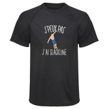 Maillot de Sport Homme Slackline Copie Jpeux Pas - T-Shirt Respirant Polyester Manches Courtes - Cadeau Sportif Anniversaire Noël Fête des Pères