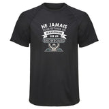 Maillot de Sport Homme Snowboard Sexagenaire Homme - T-Shirt Respirant Polyester Manches Courtes - Cadeau Sportif Anniversaire Noël Fête des Pères