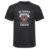 Maillot de Sport Homme Squash Copie Quarantenaire Homme - T-Shirt Respirant Polyester Manches Courtes - Cadeau Sportif Anniversaire Noël Fête des Pères