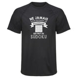Maillot de Sport Homme Sudoku Sexagenaire Homme - T-Shirt Respirant Polyester Manches Courtes - Cadeau Sportif Anniversaire Noël Fête des Pères
