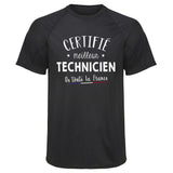 Maillot de Sport Homme Technicien - T-Shirt Respirant Polyester Manches Courtes - Cadeau Sportif Anniversaire Noël Fête des Pères