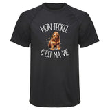 Maillot de Sport Homme Teckel Cest la Vie - T-Shirt Respirant Polyester Manches Courtes - Cadeau Sportif Anniversaire Noël Fête des Pères