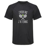Maillot de Sport Homme Tennis Copie Jpeux Pas - T-Shirt Respirant Polyester Manches Courtes - Cadeau Sportif Anniversaire Noël Fête des Pères