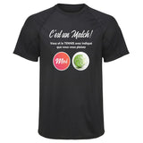 Maillot de Sport Homme Tennis - T-Shirt Respirant Polyester Manches Courtes - Cadeau Sportif Anniversaire Noël Fête des Pères