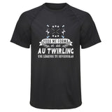 Maillot de Sport Homme Twirling Une Legende Tu Deviendras - T-Shirt Respirant Polyester Manches Courtes - Cadeau Sportif Anniversaire Noël Fête des Pères