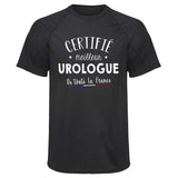 Maillot de Sport Homme Urologue - T-Shirt Respirant Polyester Manches Courtes - Cadeau Sportif Anniversaire Noël Fête des Pères