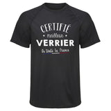 Maillot de Sport Homme Verrier - T-Shirt Respirant Polyester Manches Courtes - Cadeau Sportif Anniversaire Noël Fête des Pères