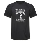 Maillot de Sport Homme Volleyball Sexagenaire Homme - T-Shirt Respirant Polyester Manches Courtes - Cadeau Sportif Anniversaire Noël Fête des Pères