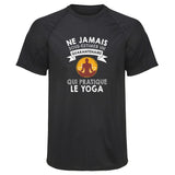 Maillot de Sport Homme Yoga Copie Quarantenaire Homme - T-Shirt Respirant Polyester Manches Courtes - Cadeau Sportif Anniversaire Noël Fête des Pères