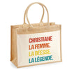 Sac Fête des Mères Mamie MAman Soeur Femme Famille Idée Cadeau anniversaire Noël Travail Boulot Métier Départ Retraite Collègue Femme cabas shopping plage
