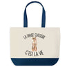 Sac de shopping bleu Danse Classique c'est la Vie