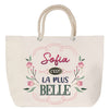 Sac Fête des Mères Mamie Famille Idée Cadeau anniversaire Noël Travail Boulot Métier Départ Retraite Collègue Femme cabas shopping plage