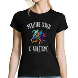 T-shirt Femme Meilleure Coach d'Athlétisme