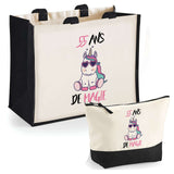 Cabas homme ou femme sac plage ou shopping tote bag pochette trousse Idée cadeau original pour anniversaire Noël travail départ retraite collègue famille fete des mères fetes des pères papa maman mamie papi