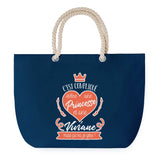 Sac de plage Bleu anse corde Viviane Princesse
