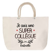 Sac Fête des Mères Mamie Famille Idée Cadeau anniversaire Noël Travail Boulot Métier Départ Retraite Collègue Femme cabas shopping plage