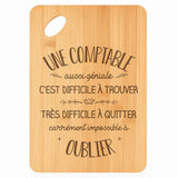 Planche bambou gravée personnalisée femme idée cadeau Fête des Mères apéro 30×20 prénom cuisine plateau fromage anniversaire noel maman mamie