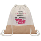 Sac Fête des Mères Mamie Maman Cadeau anniversaire Noël Travail Métier Départ Retraite Collègue Femme cabas shopping plage