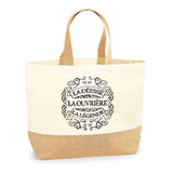 Sac Jute Fête des Mères Fêtes des Pères Mamie Papi Famille Idée Cadeau anniversaire Noël Travail Boulot Métier Départ Retraite Collègue Femme Homme