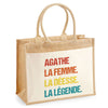 Sac Fête des Mères Mamie MAman Soeur Femme Famille Idée Cadeau anniversaire Noël Travail Boulot Métier Départ Retraite Collègue Femme cabas shopping plage