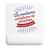 Tapis de souris ergonomique avec repose-poignet, accessoire bureau pour femme et homme, fête des pères, cadeau pas cher, idée cadeau fête des mères, secret santa, départ à la retraite, télétravail et gaming