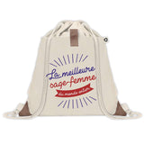 Sac à dos avec pochette Sage-Femme Meilleure du Monde