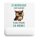 Tapis de souris ergonomique avec repose-poignet, accessoire bureau pour femme et homme, fête des pères, cadeau pas cher, idée cadeau fête des mères, secret santa, départ à la retraite, télétravail et gaming