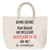 Sac Fête des Mères Mamie Famille Idée Cadeau anniversaire Noël Travail Boulot Métier Départ Retraite Collègue Femme cabas shopping plage