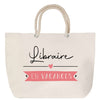 Sac Fête des Mères Mamie Famille Idée Cadeau anniversaire Noël Travail Boulot Métier Départ Retraite Collègue Femme cabas shopping plage