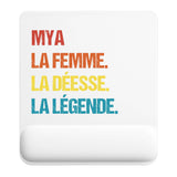 Tapis de souris ergonomique avec repose-poignet, accessoire bureau pour femme et homme, fête des pères, cadeau pas cher, idée cadeau fête des mères, secret santa, départ à la retraite, télétravail et gaming