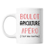 Mug Apiculture C'est ma Routine Blanc - Planetee