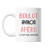 Mug Aviron C'est ma Routine Blanc - Planetee