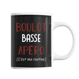 Mug Basse C'est ma Routine - Planetee