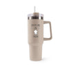 Mug isotherme Beige Cuisine Couteau Fouchette J'peux pas